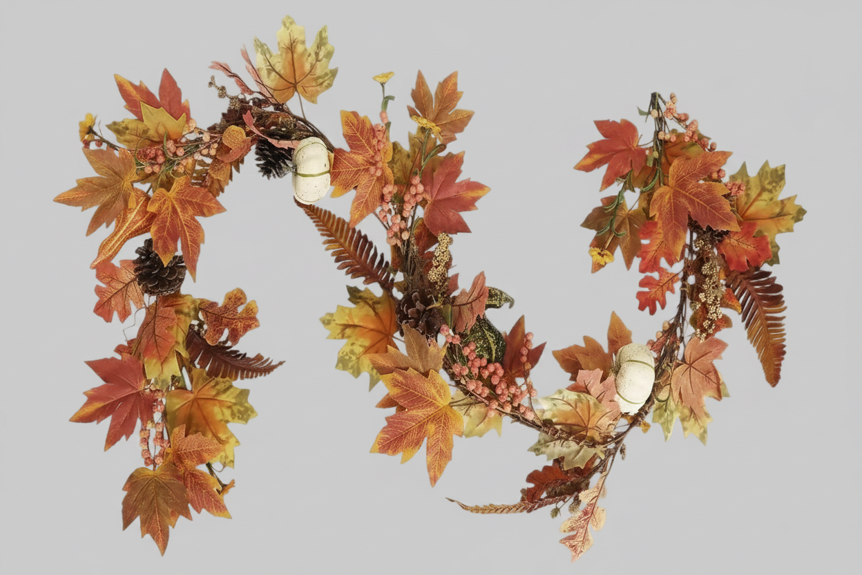 Maple Leaf & Pumpkin Garland