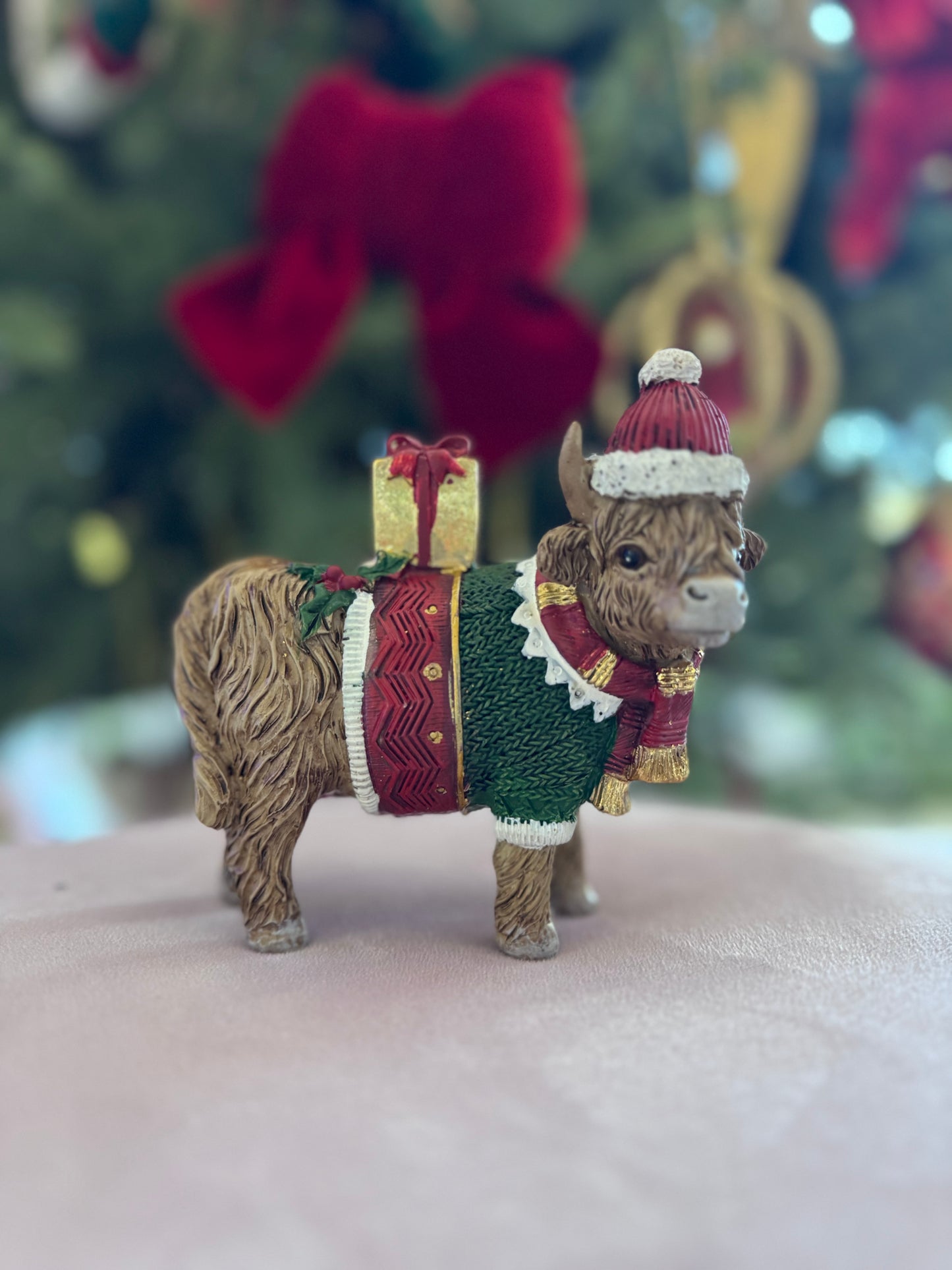 Festive Highland Cow