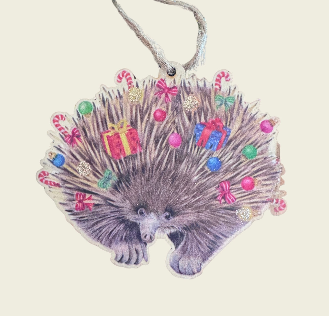 Echidna Christmas Ornament