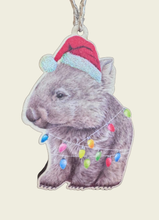 Wombat Christmas Ornament