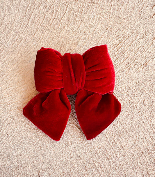 Classic Red Velvet Bow (Small)