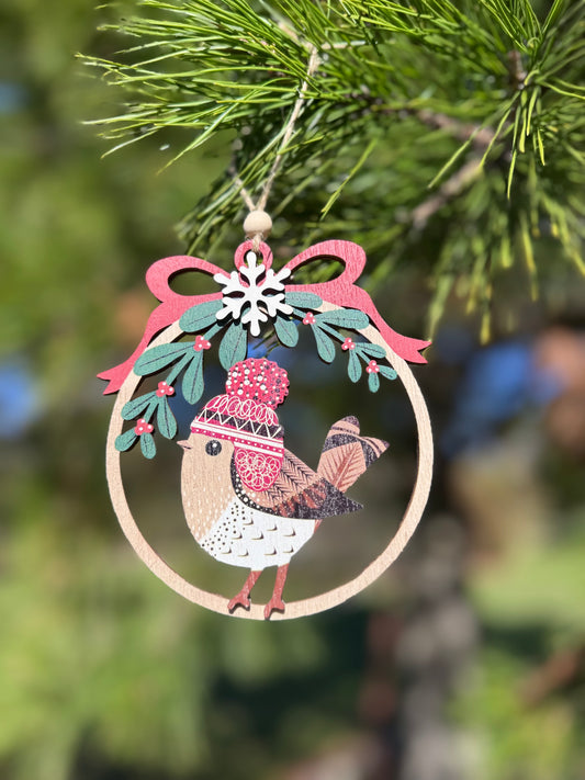 Hanging Wooden Bird